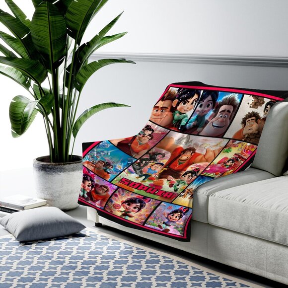 Personalized Name Wreck It Ralph Fleece Blanket - Picture 2 of 6